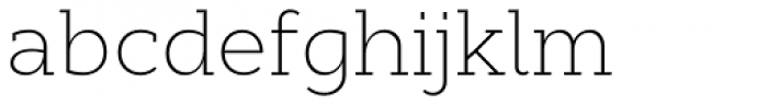 Cyntho Slab Pro ExtraLight Font LOWERCASE