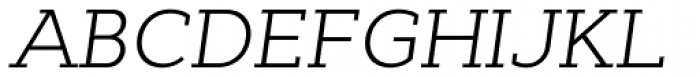Cyntho Slab Pro Light Italic Font UPPERCASE