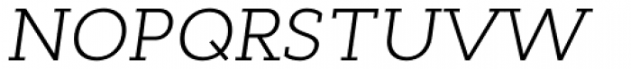 Cyntho Slab Pro Light Italic Font UPPERCASE