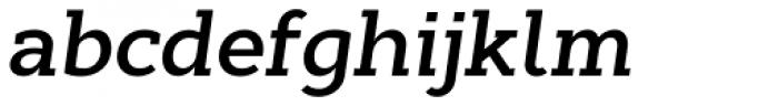 Cyntho Slab Pro SemiBold Italic Font LOWERCASE