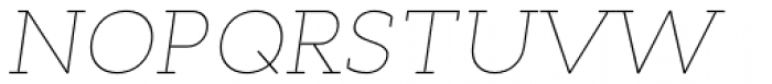 Cyntho Slab Pro Thin Italic Font UPPERCASE