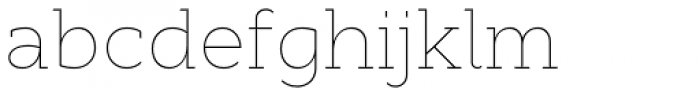 Cyntho Slab Pro Thin Font LOWERCASE