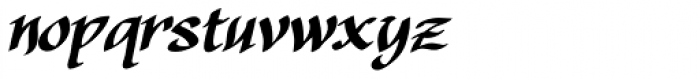 Cyrano BB Italic Font LOWERCASE