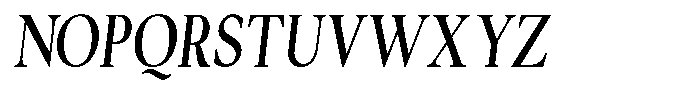 Cyravel Black Condensed Italic Font UPPERCASE