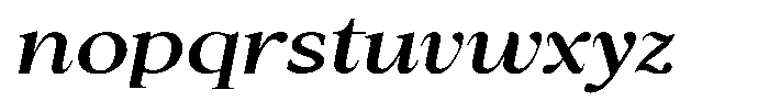 Cyravel Black Expanded Italic Font LOWERCASE