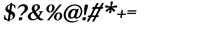 Cyravel Black Italic Font OTHER CHARS