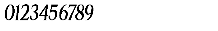 Cyravel Bold Condensed Italic Font OTHER CHARS