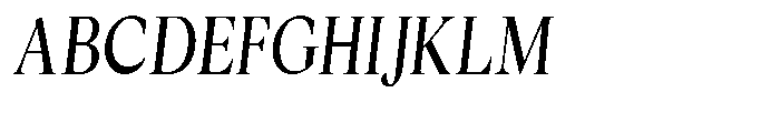Cyravel Bold Condensed Italic Font UPPERCASE