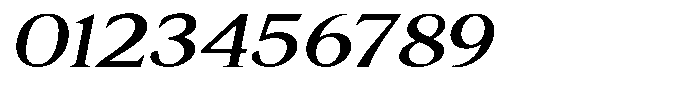 Cyravel Bold Expanded Italic Font OTHER CHARS