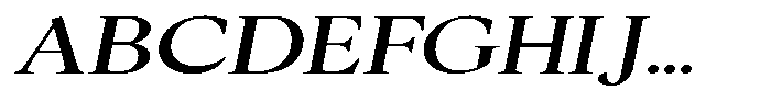 Cyravel Bold Expanded Italic Font UPPERCASE