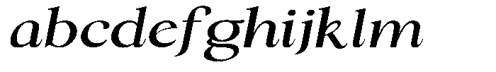 Cyravel Bold Expanded Italic FONT