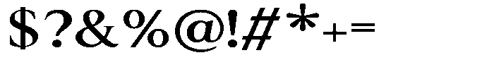 Cyravel Bold Expanded Font OTHER CHARS