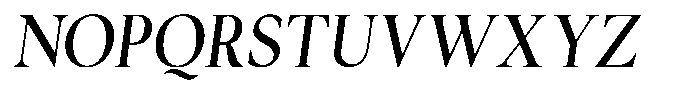 Cyravel Bold Semi Condensed Italic Font UPPERCASE