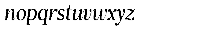 Cyravel Bold Semi Condensed Italic Font LOWERCASE