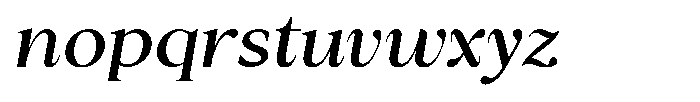 Cyravel Bold Semi Expanded Italic Font LOWERCASE