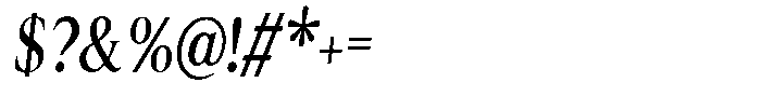 Cyravel Condensed Italic Font OTHER CHARS