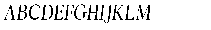 Cyravel Condensed Italic Font UPPERCASE