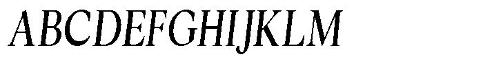 Cyravel Extra Bold Condensed Italic Font UPPERCASE