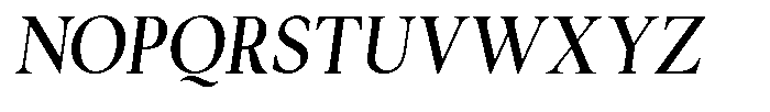 Cyravel Extra Bold Semi Condensed Italic Font UPPERCASE