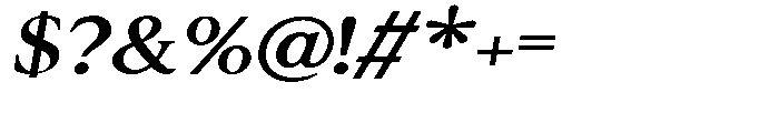 Cyravel Extra Bold Semi Expanded Italic Font OTHER CHARS