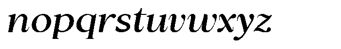 Cyravel Extra Bold Semi Expanded Italic Font LOWERCASE