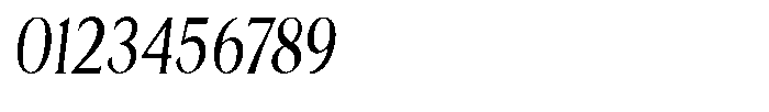 Cyravel Extra Light Condensed Italic Font OTHER CHARS