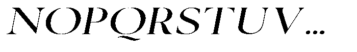Cyravel Extra Light Expanded Italic Font UPPERCASE
