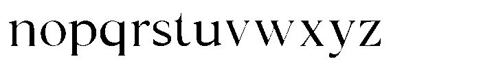 Cyravel Extra Light Expanded Font LOWERCASE