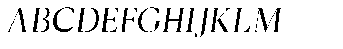 Cyravel Extra Light Semi Condensed Italic Font UPPERCASE