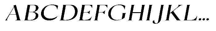 Cyravel Extra Light Semi Expanded Italic Font UPPERCASE