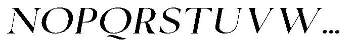 Cyravel Extra Light Semi Expanded Italic Font UPPERCASE