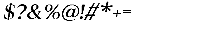 Cyravel Italic Font OTHER CHARS