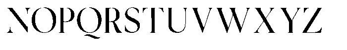 Cyravel Light Condensed Font UPPERCASE