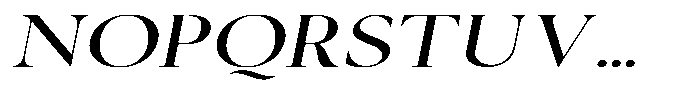 Cyravel Light Expanded Italic Font UPPERCASE