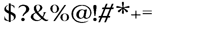 Cyravel Light Expanded Font OTHER CHARS