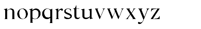 Cyravel Light Expanded Font LOWERCASE