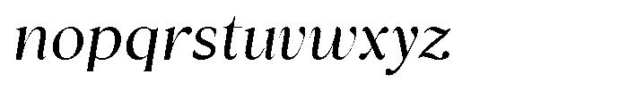 Cyravel Light Italic Font LOWERCASE