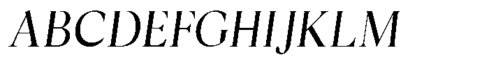 Cyravel Light Semi Condensed Italic Font UPPERCASE