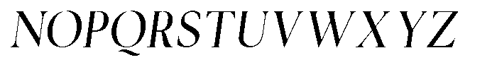 Cyravel Light Semi Condensed Italic Font UPPERCASE