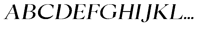 Cyravel Light Semi Expanded Italic Font UPPERCASE