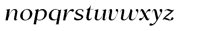 Cyravel Light Semi Expanded Italic Font LOWERCASE