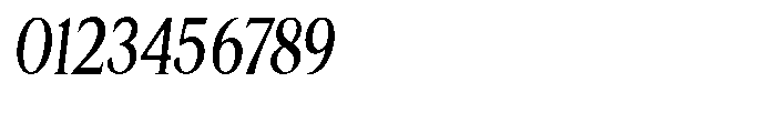 Cyravel Medium Condensed Italic Font OTHER CHARS