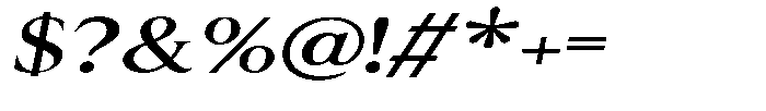 Cyravel Medium Expanded Italic Font OTHER CHARS