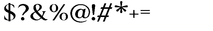 Cyravel Medium Expanded Font OTHER CHARS