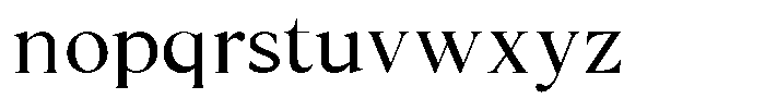 Cyravel Medium Expanded Font LOWERCASE