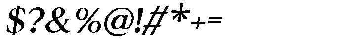 Cyravel Medium Italic Font OTHER CHARS
