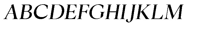 Cyravel Medium Italic Font UPPERCASE
