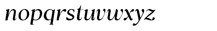 Cyravel Medium Italic Font LOWERCASE