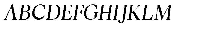Cyravel Medium Semi Condensed Italic Font UPPERCASE