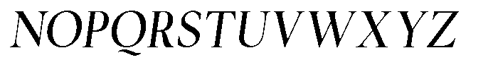Cyravel Medium Semi Condensed Italic Font UPPERCASE